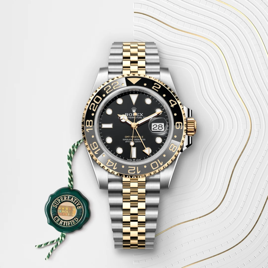Rolex GMT-Master II腕錶黃金鋼（蠔式鋼與黃金的組合）款，M126713GRNR-0001 | 正泰鐘錶