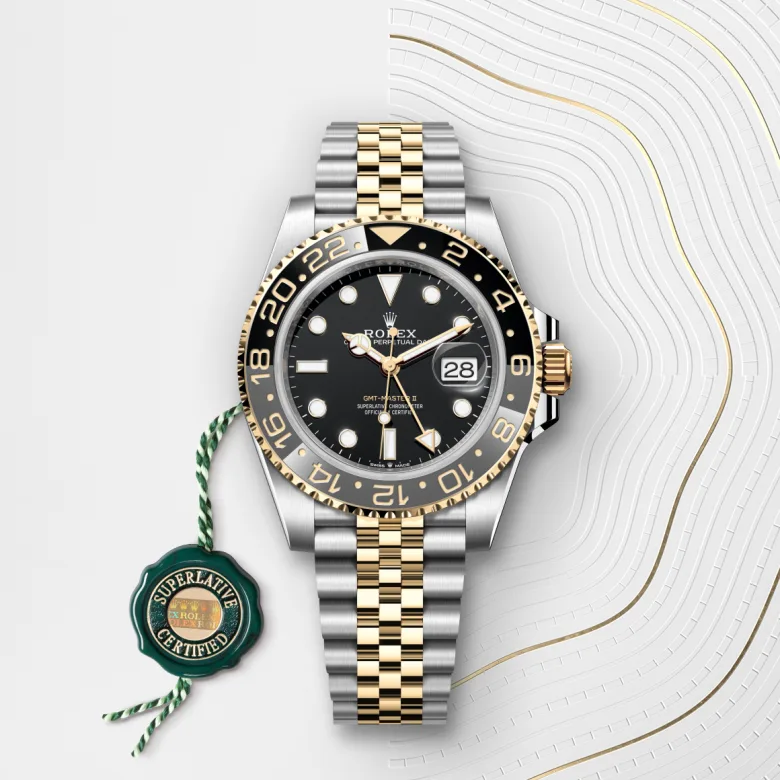 Rolex GMT-Master II腕錶黃金鋼（蠔式鋼與黃金的組合）款，M126713GRNR-0001 | 正泰鐘錶